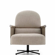 Ditre Italia- Beyl drejelænestol i læder og klassisk design