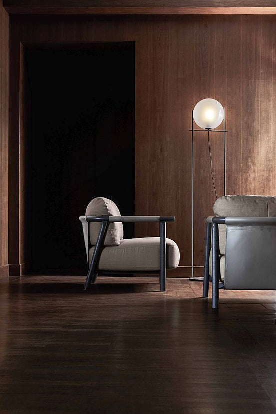 Ditre Italia Nathy Lænestol – Skulpturelt Design i Naturlæder og Træ