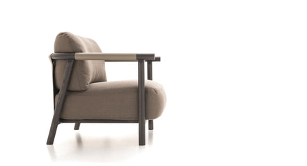 Ditre Italia Nathy Lænestol – Skulpturelt Design i Naturlæder og Træ