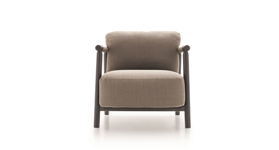 Ditre Italia Nathy Lænestol – Skulpturelt Design i Naturlæder og Træ