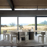 Ditre Italia Doon Spisebord – Skulpturelt Design i Marmor og Metal