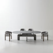 Ditre Italia Biarritz Spisebord – Skulpturel Base og Luksuriøs Top