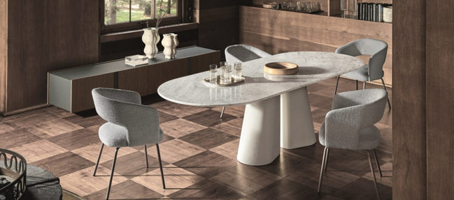 Ditre Italia Pillar Spisebord – Monumentalt Design med Betonbase