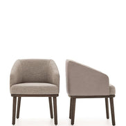 Ditre Italia St. Tropez Spisebordsstol – Træ og Læder i Elegant Forening