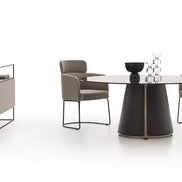 Ditre Italia Claire Spisebordsstol – Omsluttende Komfort og Rundede Former