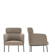 Ditre Italia Claire Spisebordsstol – Omsluttende Komfort og Rundede Former