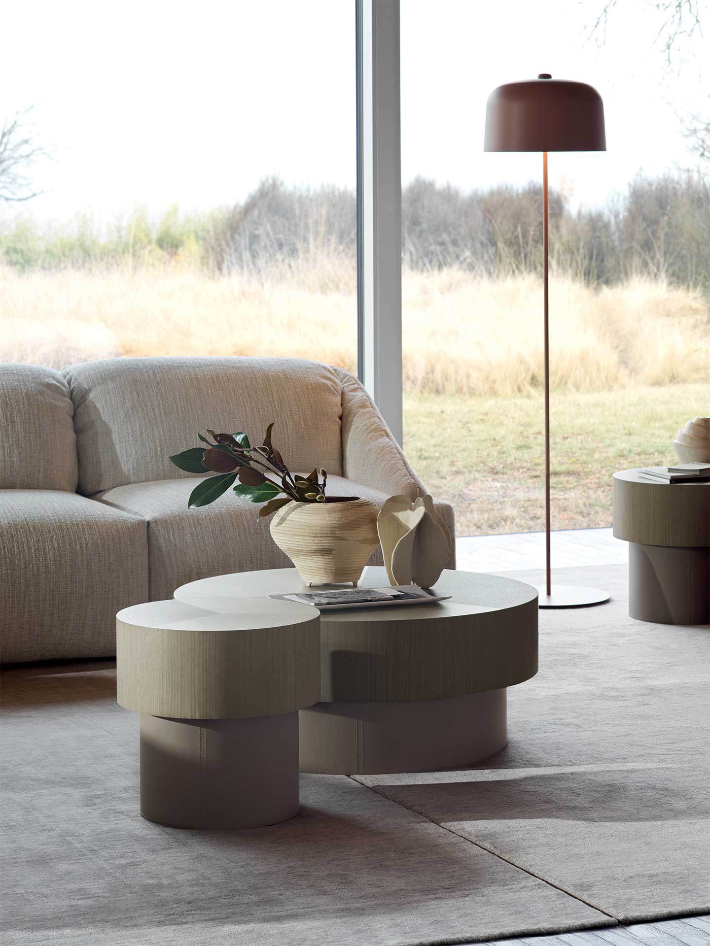 Ditre Italia Babel Sofabord – To-delt Design i Træ og Metal eller læder