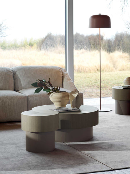 Ditre Italia Babel Sofabord – To-delt Design i Træ og Metal eller læder