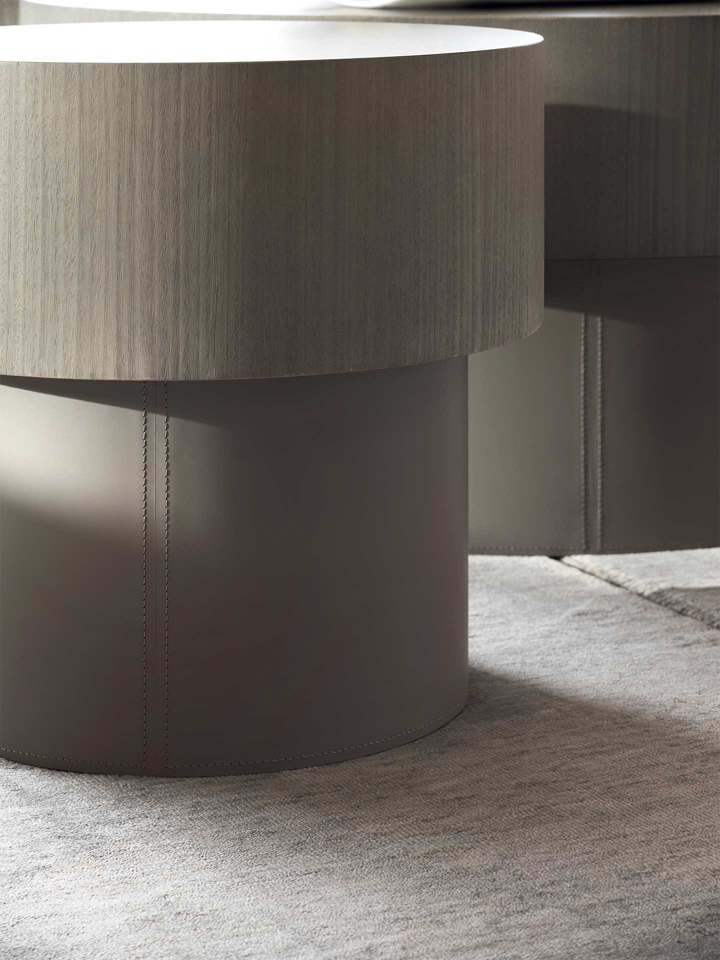 Ditre Italia Babel Sofabord – To-delt Design i Træ og Metal eller læder