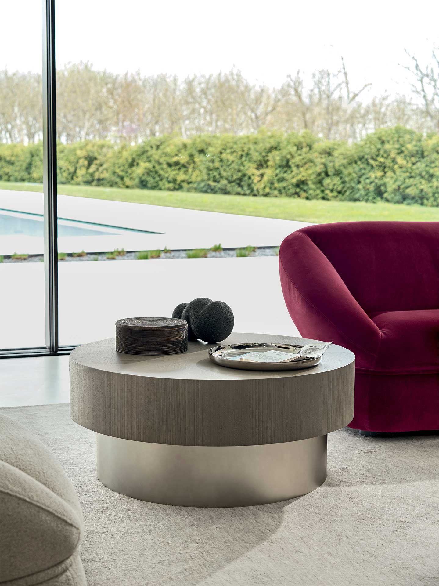 Ditre Italia Babel Sofabord – To-delt Design i Træ og Metal eller læder