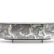 Ditre Italia Angle Skænk – Arkitektonisk Opbevaring i træ, metal eller marmor