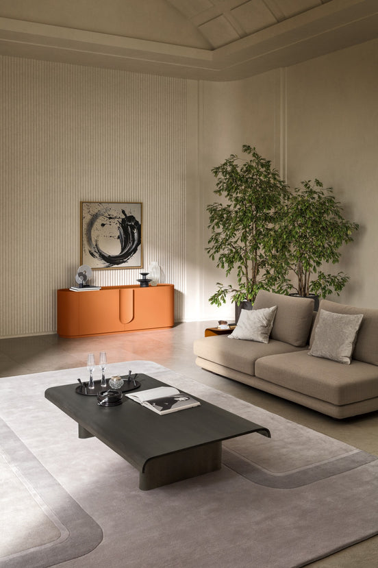 Ditre Italia Avalon Sofabord – Organisk Form i Træ og Metal