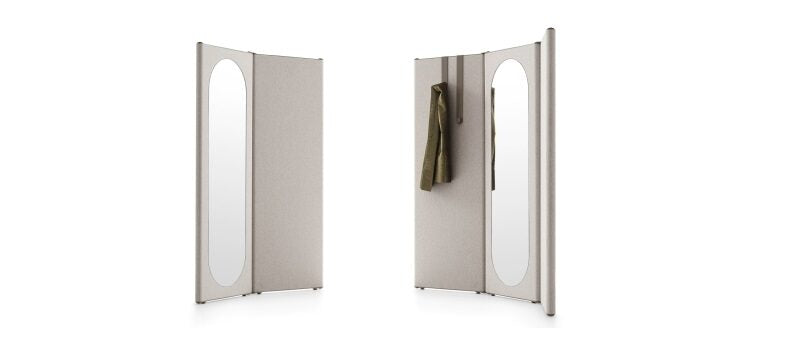 Ditre Italia Solitude Spejl – Multifunktionel Skillevæg og Garderobe