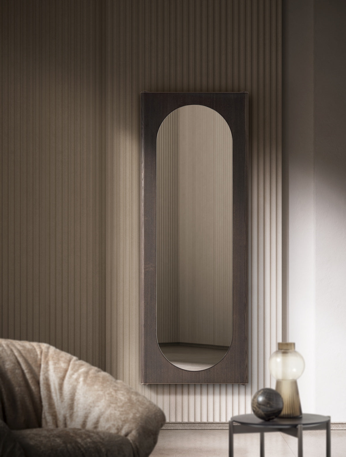 Ditre Italia Solitude Spejl – Multifunktionel Skillevæg og Garderobe