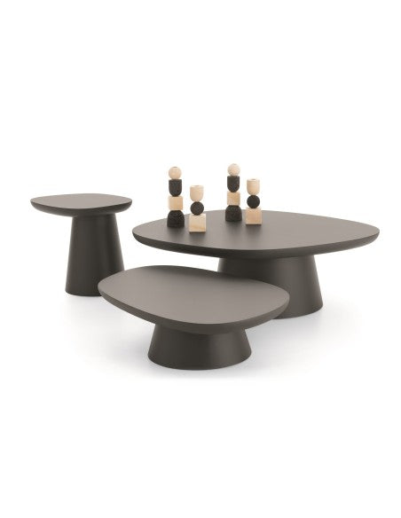 Ditre Italia Stone Sofabord – Organiske Former i Marmor og Træ