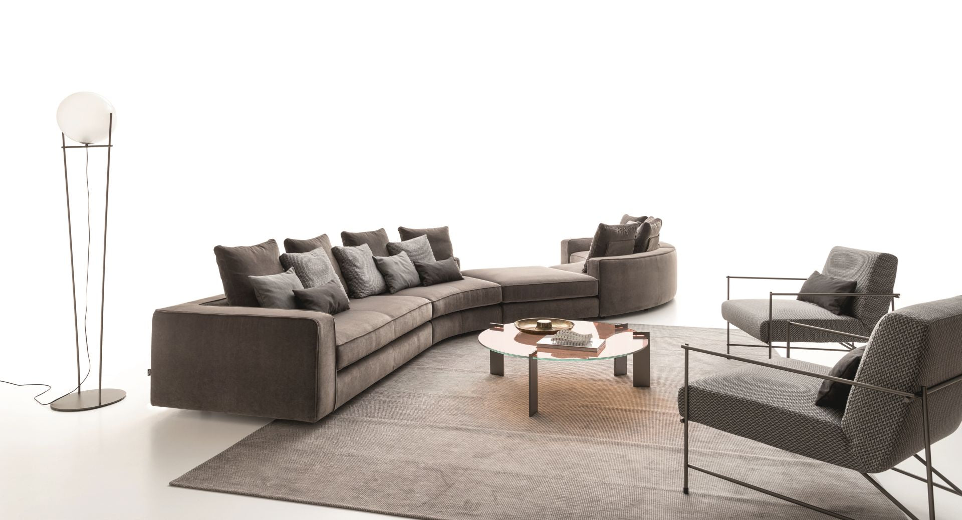 Ditre Italia Aulos Sofabord – Skulpturel Metalbase inspireret af Musik